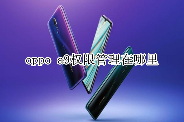 oppo a9权限管理在哪里