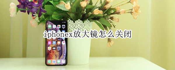 iphonex放大镜关不掉了