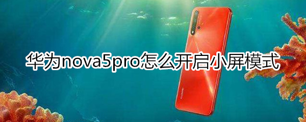 华为nova5pro怎么开启小屏模式