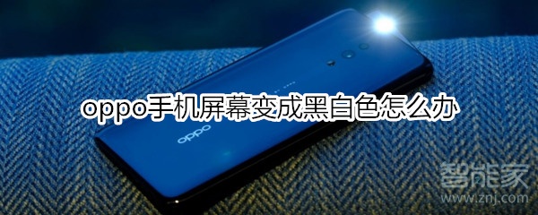 oppo手机屏幕变成黑白色怎么办