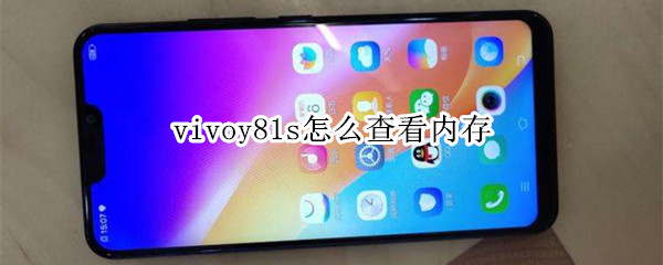 vivoy81s怎么查看内存