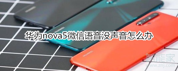 华为nova5微信语音没声音怎么办