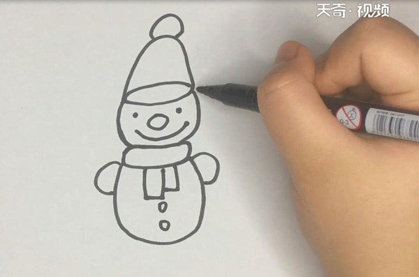 雪人的简笔画