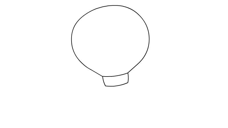 热气球简笔画 热气球画法