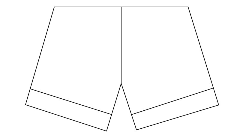 短裤简笔画 短裤的画法