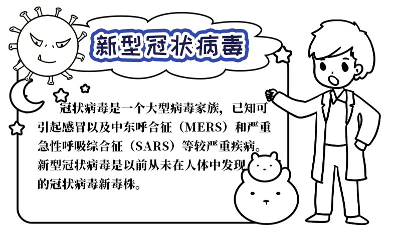 新冠病毒手抄报一年级内容 新冠病毒手抄报一年级内容画法