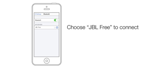 jbl free蓝牙耳机连接使用方法