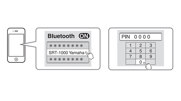 雅马哈SRT-1000回音壁音箱怎么与蓝牙装置配对