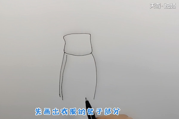 樱花和服简笔画