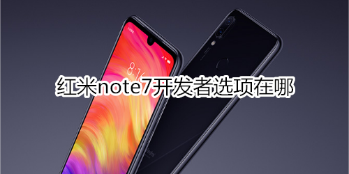 红米note7开发者选项在哪