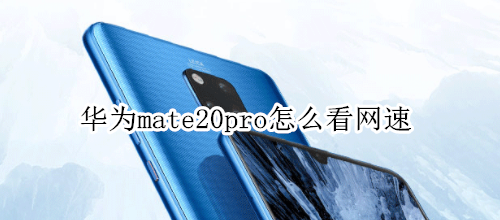 华为mate20pro怎么看网速