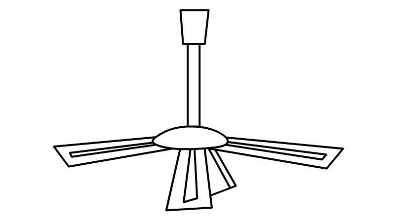 电风扇简笔画 电风扇的画法