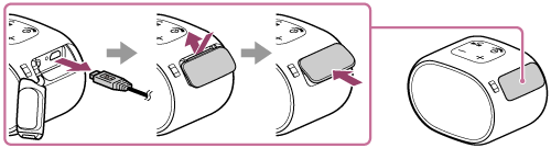 索尼SRS-XB01查看电池电量及连接电源的图文教程