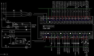 三菱PLC实物接线图 接线要牢固避免触电