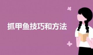 抓甲鱼技巧和方法 抓甲鱼的三种方法介绍