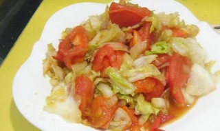 西红柿炒洋白菜步骤 西红柿炒洋白菜步骤图片