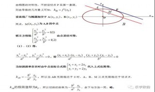 如何求椭圆的切线方程（如何求椭圆的切线方程参数）