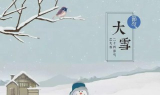 大雪节气气候特征（大雪节气气候特点）