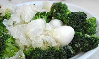 银耳花菜鹌鹑蛋怎么做