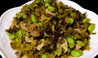 毛豆肉炒咸菜怎么做（毛豆肉炒咸菜怎么做好吃）