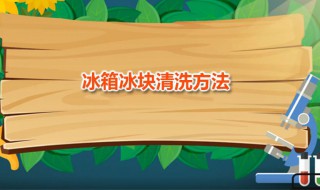 冰箱冰块清洗方法 冰箱冰块清洗方法视频教程