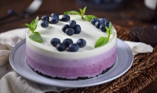 渐变蓝莓冻芝士蛋糕（蓝莓冻芝士蛋糕的做法）