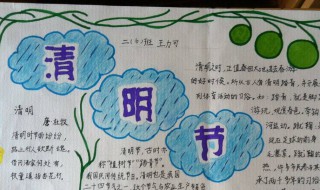 清明节手抄报内容简短 清明节手抄报内容简短文字30字