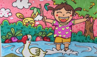 关于夏天的儿童画 关于夏天的儿童画 绘画作品