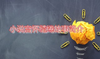 小说宫怀缱绻故事简介（小说宫怀缱绻故事简介免费阅读）