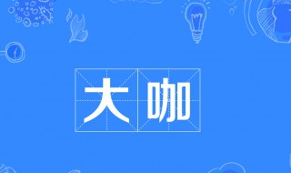 大咖什么意思（大咖什么意思网络用语）