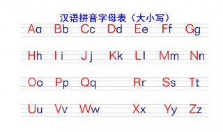 汉语拼音字母表的顺序 汉语拼音字母表的顺序排列正确的一组是