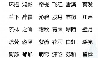 古诗起名女孩名字 古诗取名女孩名字大全