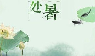 处暑节气古诗词（处暑节气古诗词(精选10首）