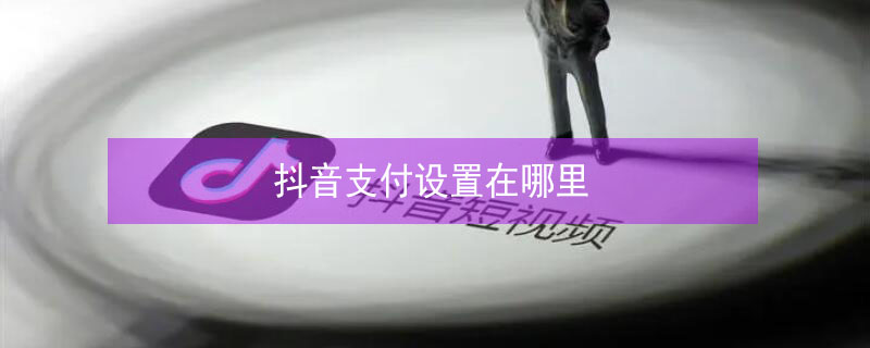 抖音支付设置在哪里