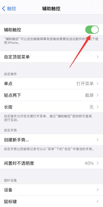 iPhone控制球怎么开