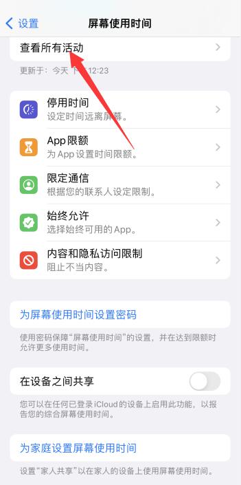 iPhone手机怎么查看抬起次数