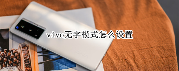 vivo无字模式怎么设置 vivo没有设置