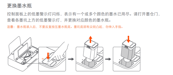 小米打印机怎么换墨盒