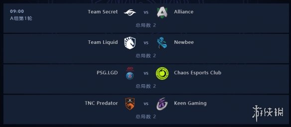 DOTA2Ti9小组赛A组第一轮比赛结果一览 dota2ti9比赛视频