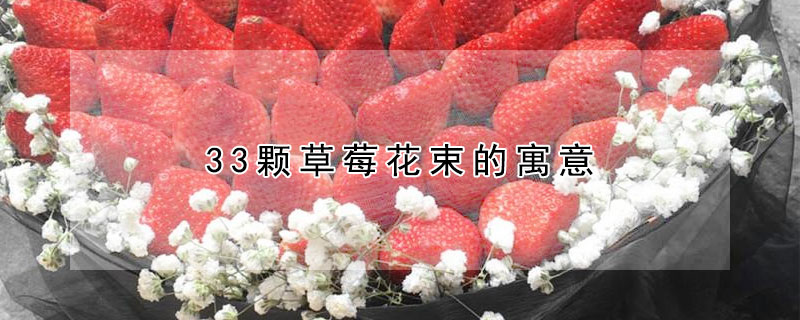 33颗草莓花束的寓意 草莓花束草莓个数的寓意