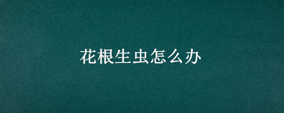 花根生虫怎么办 花树根部生虫了怎么办