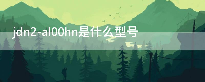 jdn2-al00hn是什么型号