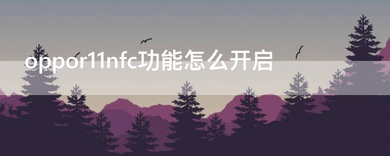 oppor11nfc功能怎么开启