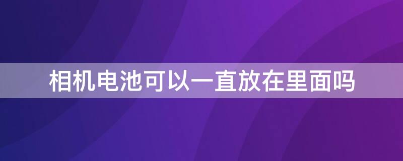 相机电池可以一直放在里面吗（相机的电池可以一直放在里面吗）