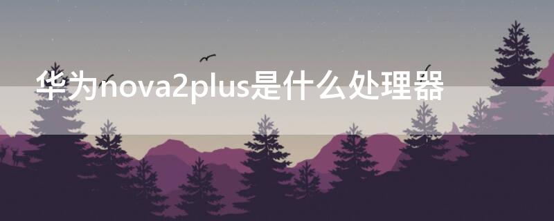 华为nova2plus是什么处理器 华为nova2是什么处理器?