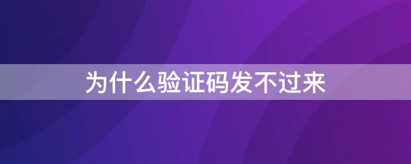 为什么验证码发不过来 epic为什么验证码发不过来