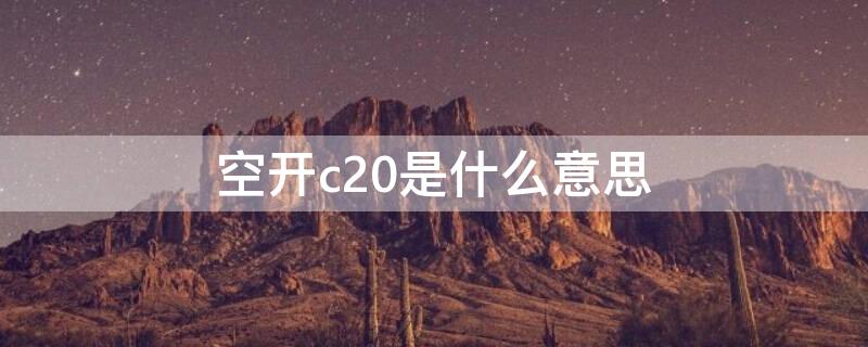 空开c20是什么意思（空开上的c20,c32什么意思）