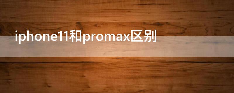 iPhone11和promax区别 iphone11和promax区别 长宽高