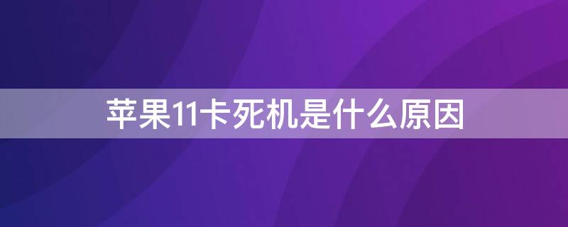 iPhone11卡死机是什么原因（iPhone11老是卡死）