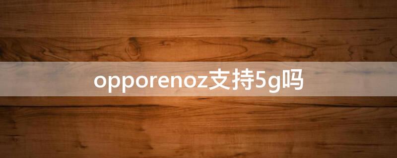 opporenoz支持5g吗（opporenoz是4g还是5g）